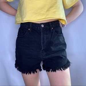 Wild Fable High Rise Black Mom Shorts Size 10